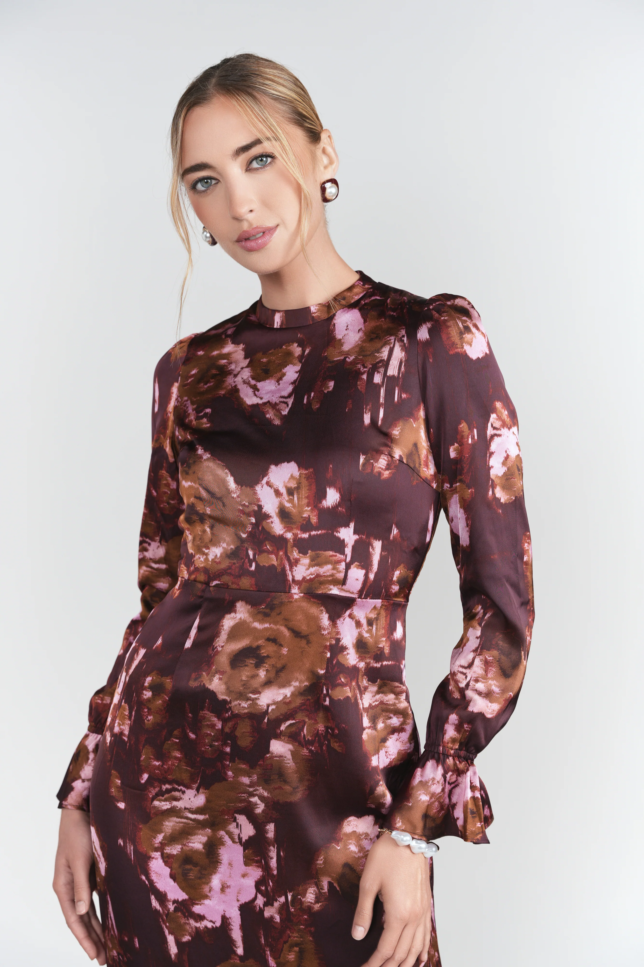 Aliza Dress- Maroons - Image 3