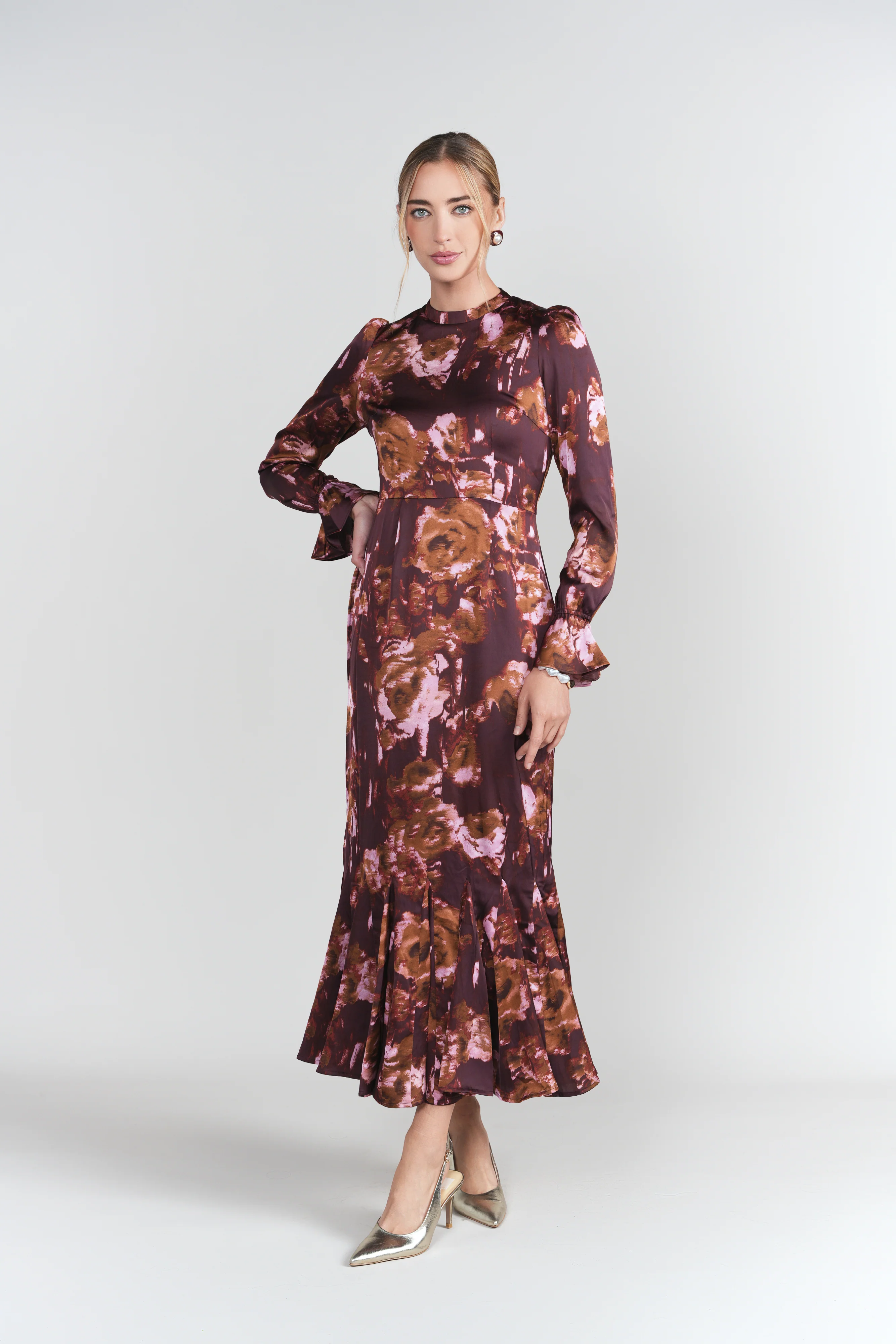 Aliza Dress- Maroons - Image 4