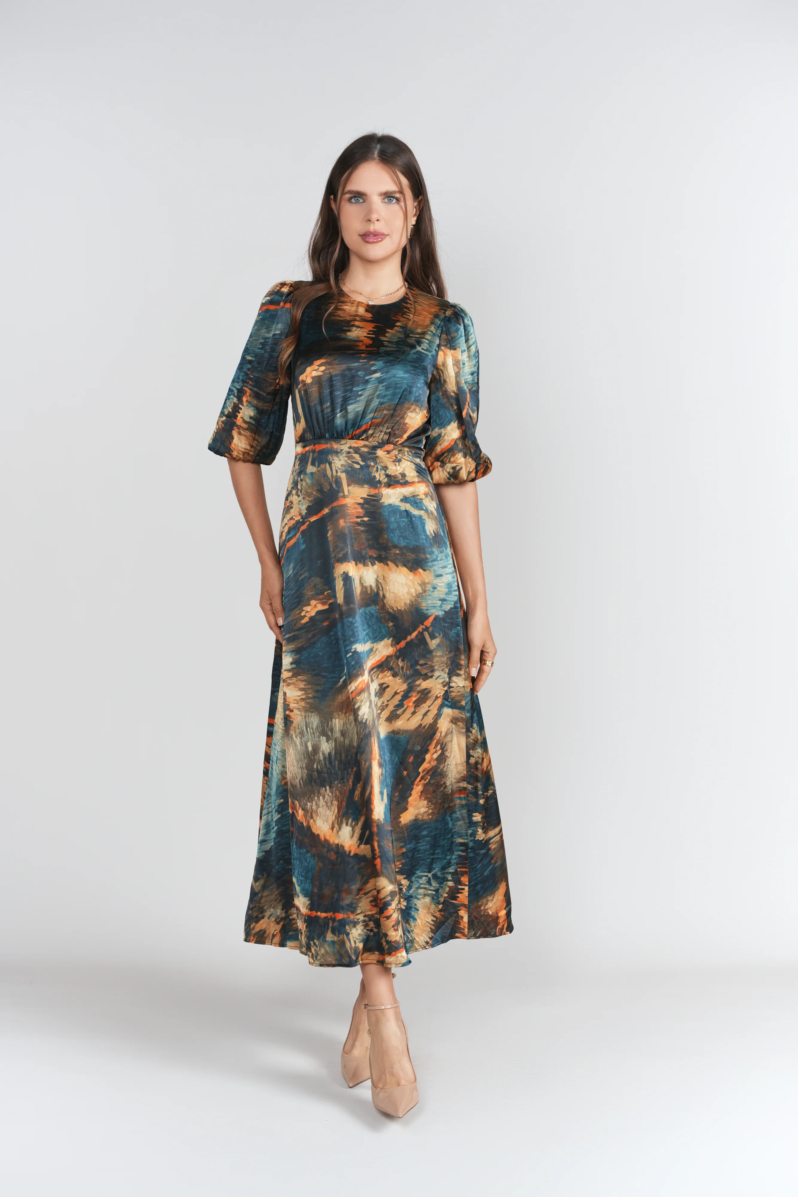 Becca Dress- Abstract Navy - Image 4