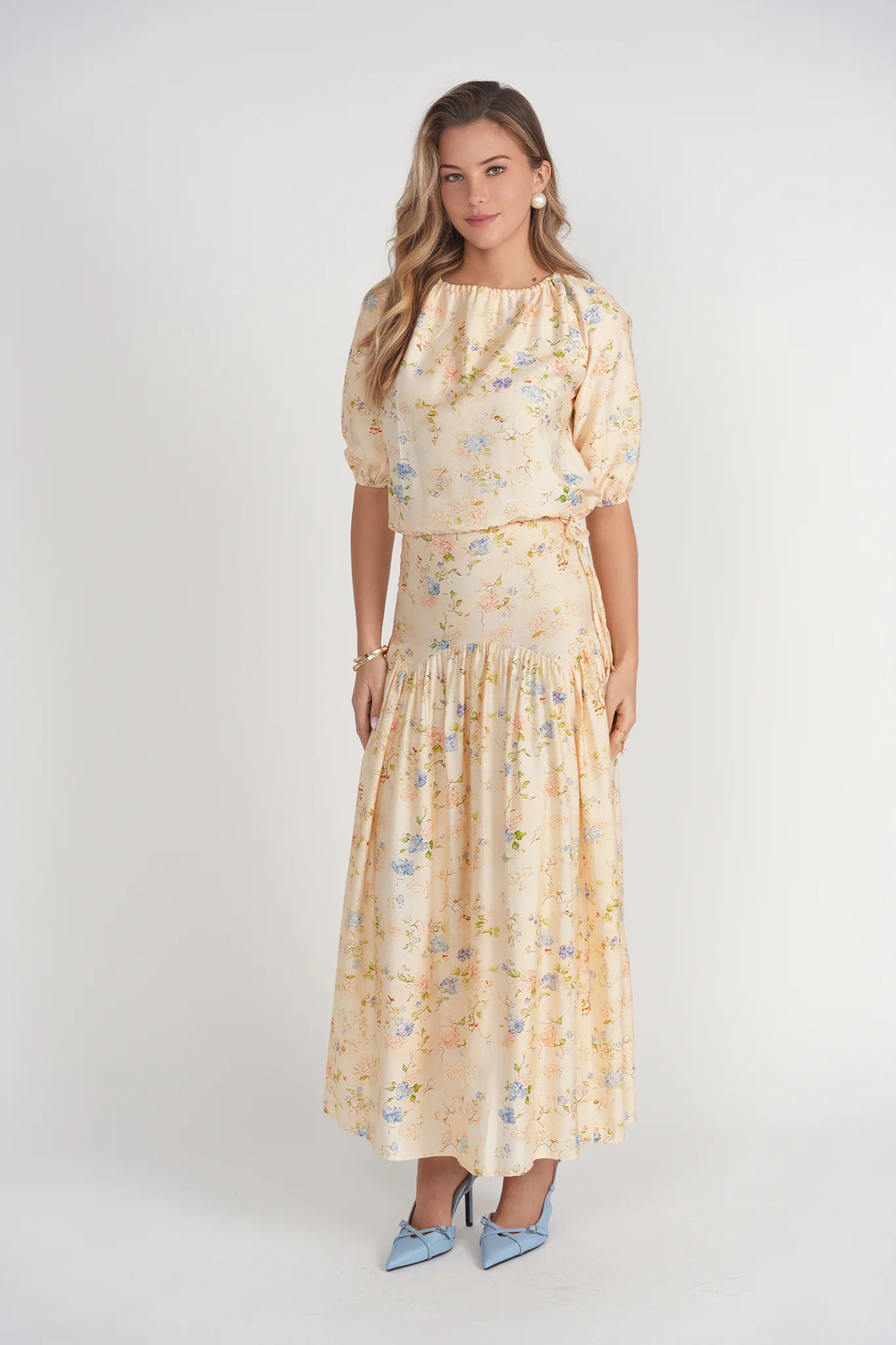 Belle Top- Yellow Garden - Image 3