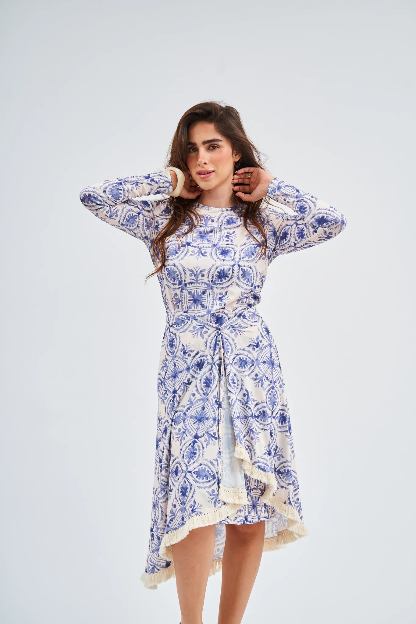 Loose Basic Dress - Blue Lapis