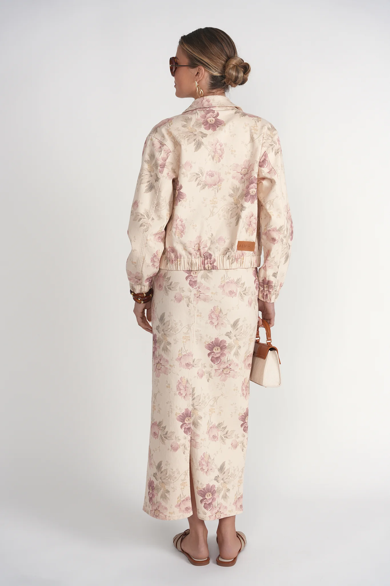 Bomber Jacket- Vintage Floral Denim - Image 4