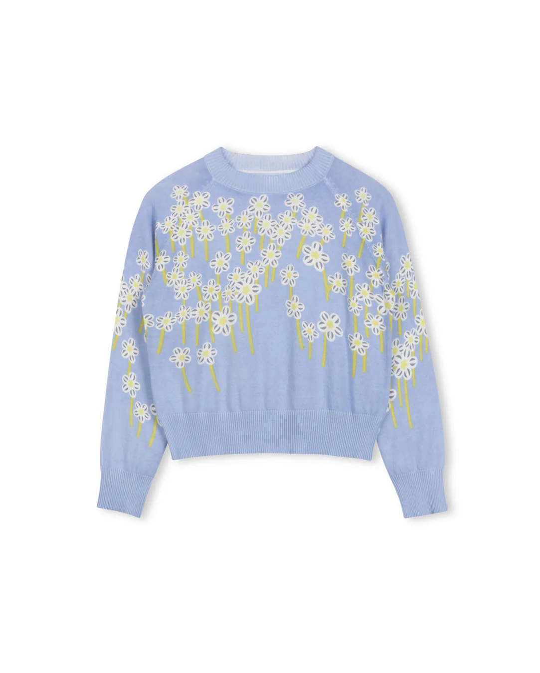 Bondy Cotton Knit Sweater- Grey