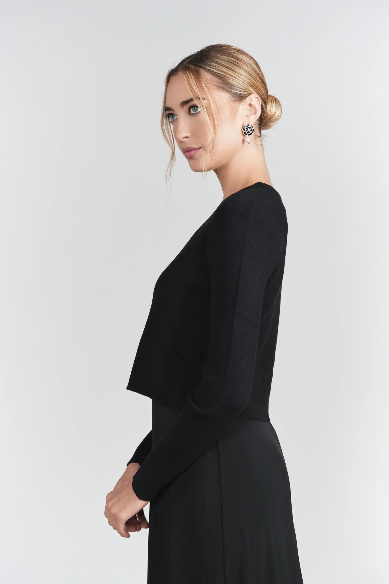 Bows Cardi- Black - Image 2