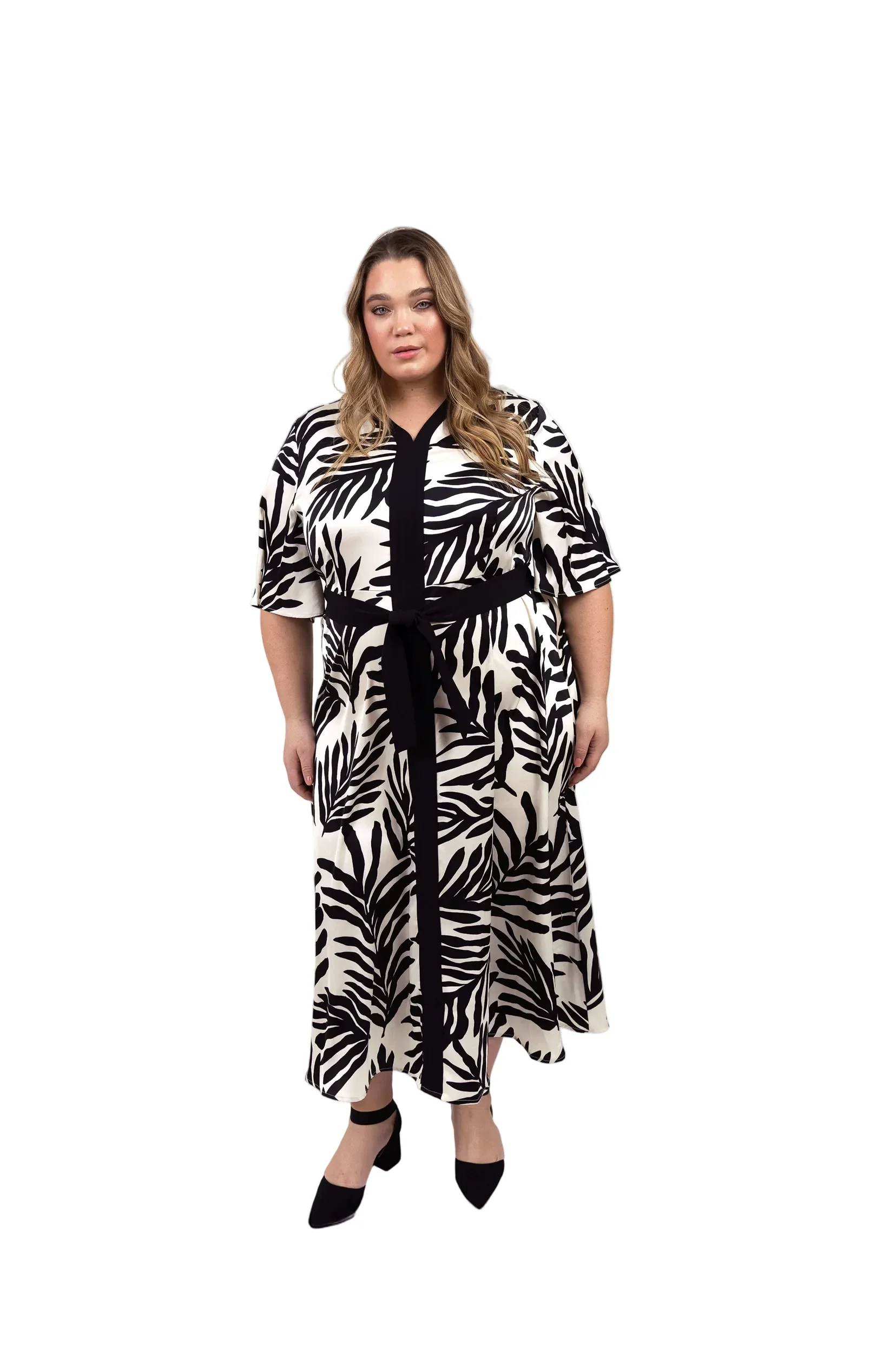 Combo Dress- Black and White