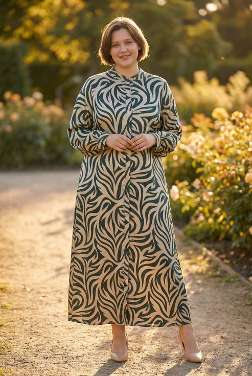 The Spotlight Dress- Sand/Pine - Image 4