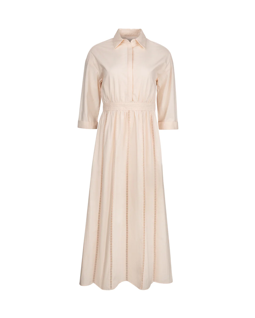 Cargo Lace Trim Dress- Blush