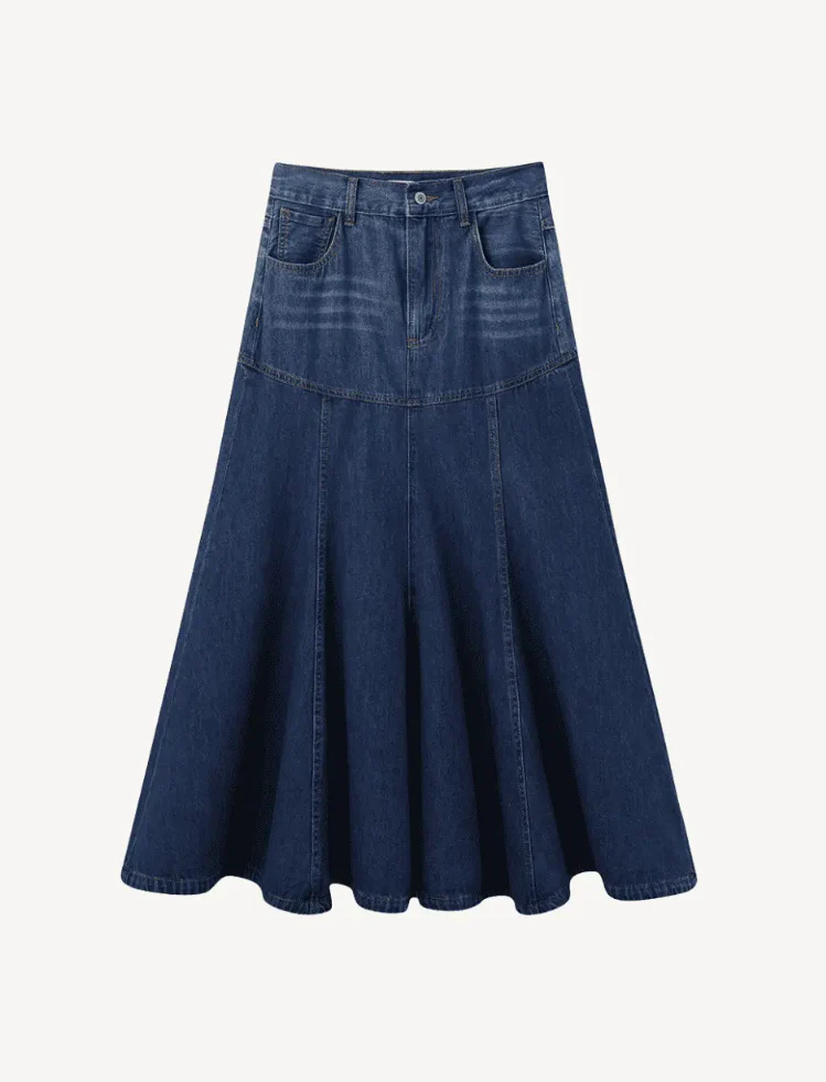 FLARED DENIM SKIRT -Jeans