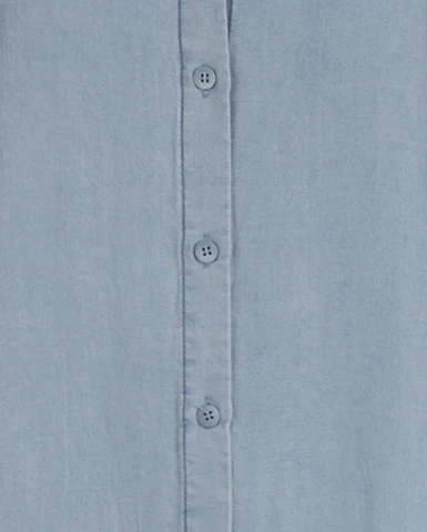 Chambray Denim Dress- Denim - Image 2
