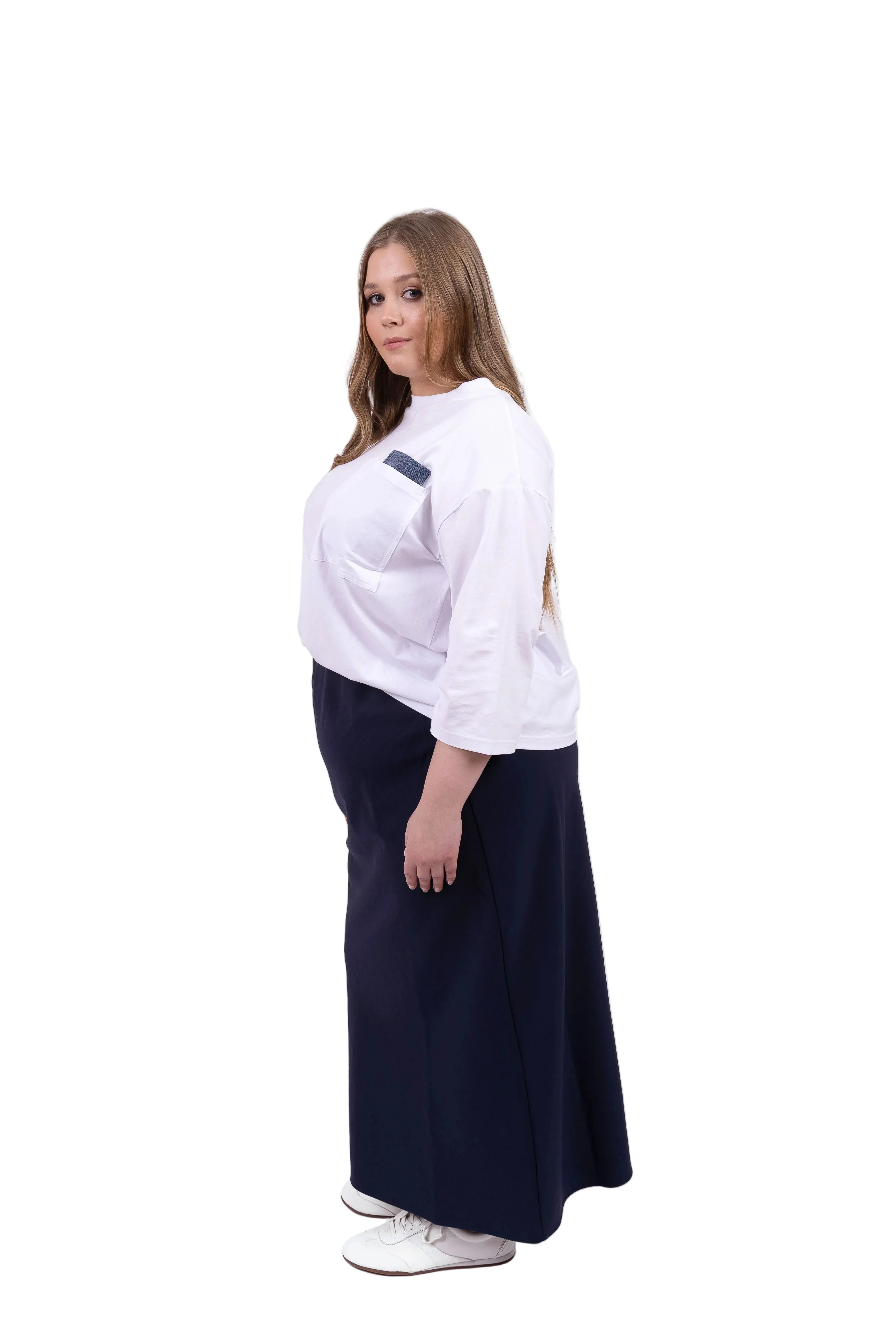 Pocket T-shirt- White - Image 2