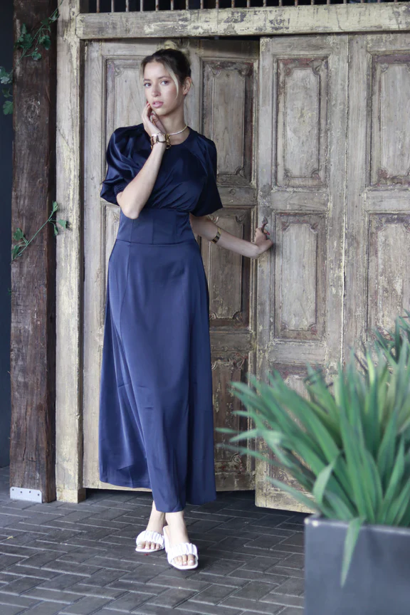 Corset Dress- Blue - Image 2