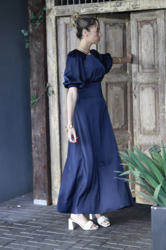 Corset Dress- Blue - Image 3