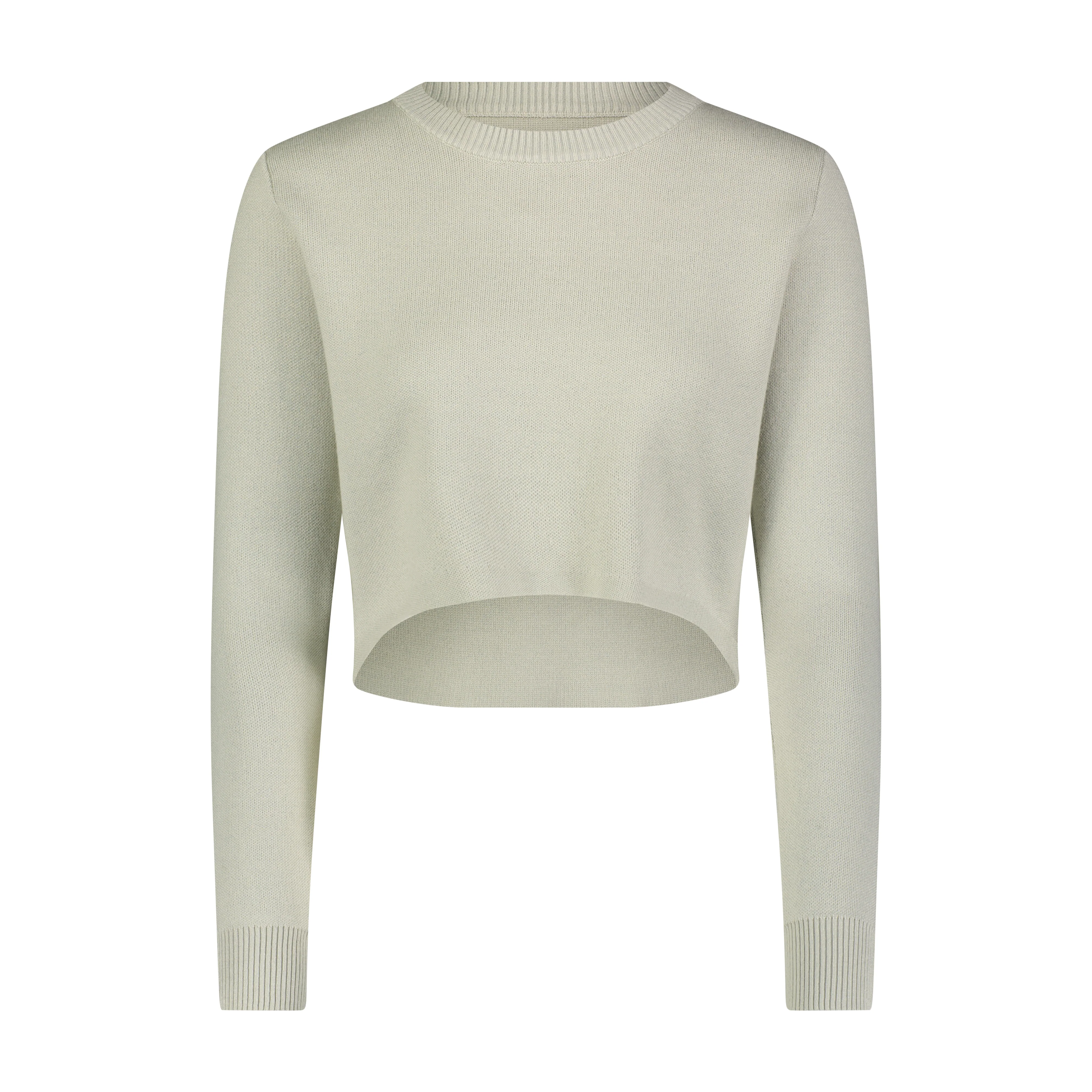 Crop Sweater Spring Knit- Sage - Image 4