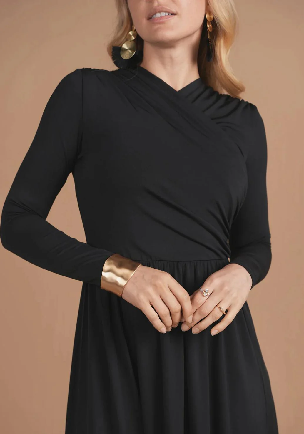 Crossover Overlay Maxi- Black Jersey - Image 2