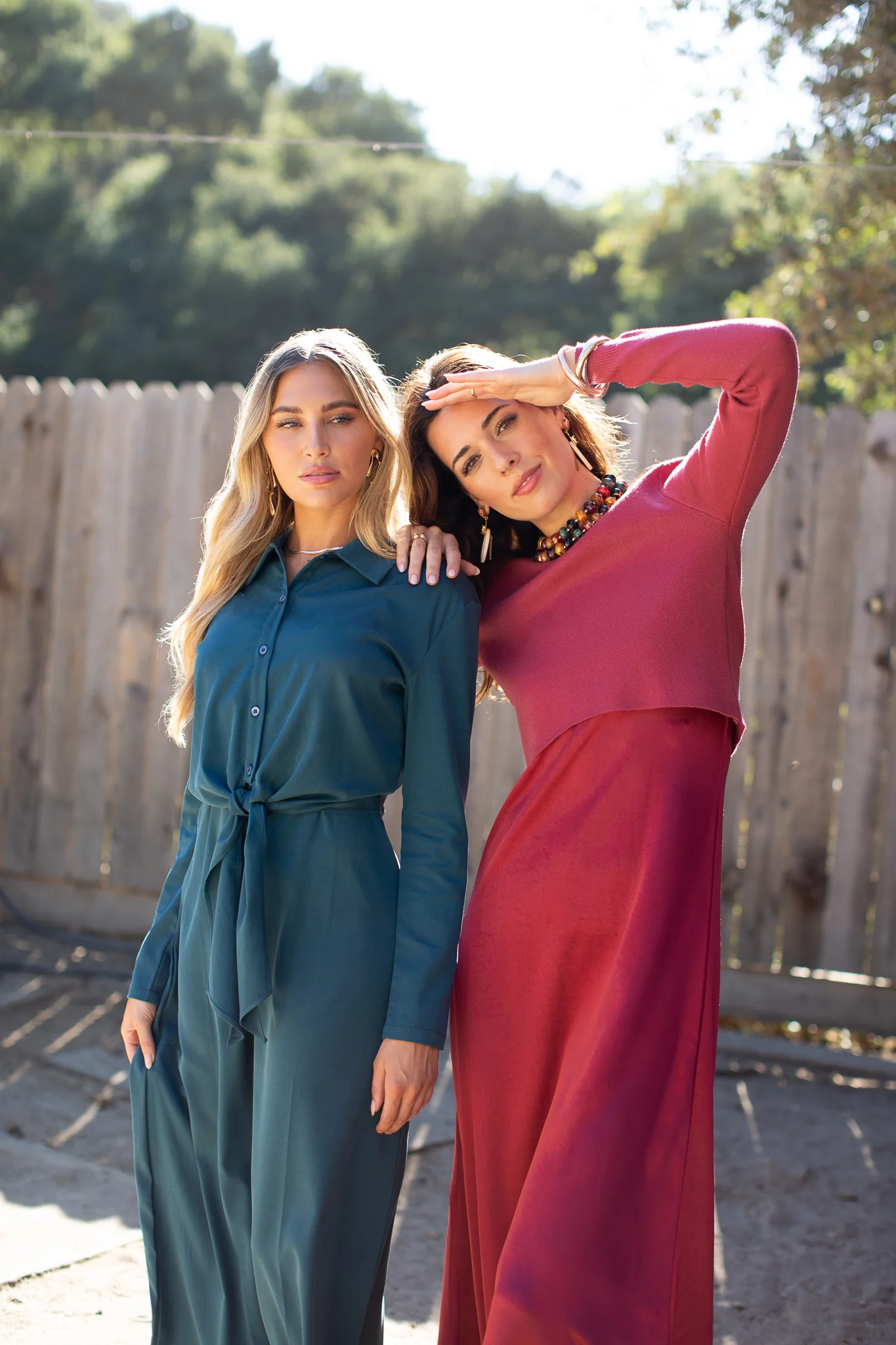 Cupro Tie Top- Teal - Image 3