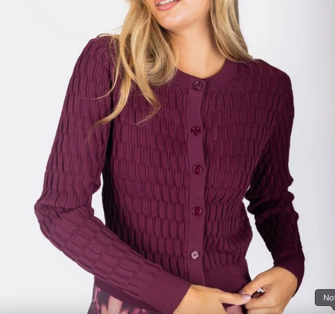 Danika Cardigan- Burgundy