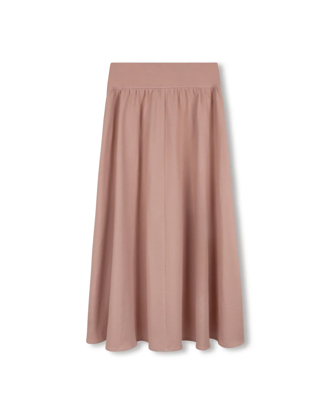 Denim Flaired Skirt- Pink