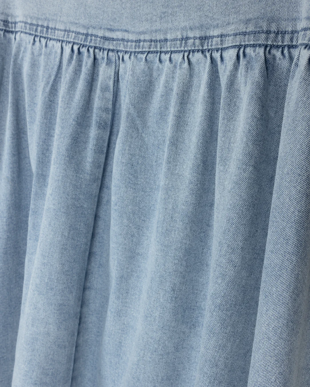 Denim Flaired Skirt- Denim - Image 2