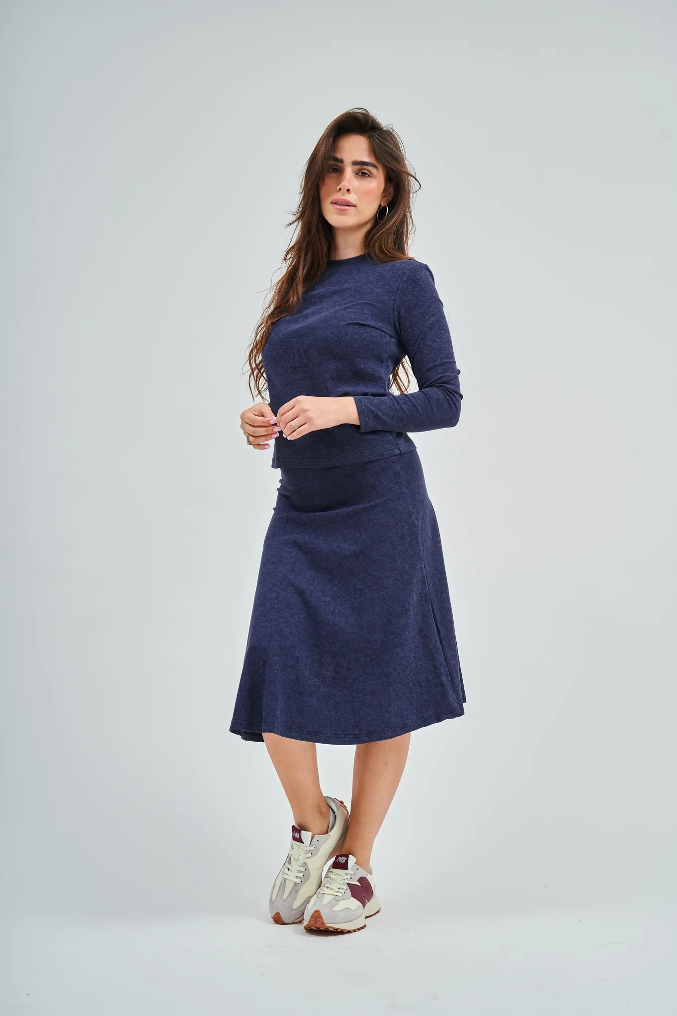 Dalia Skirt- Denim Wash