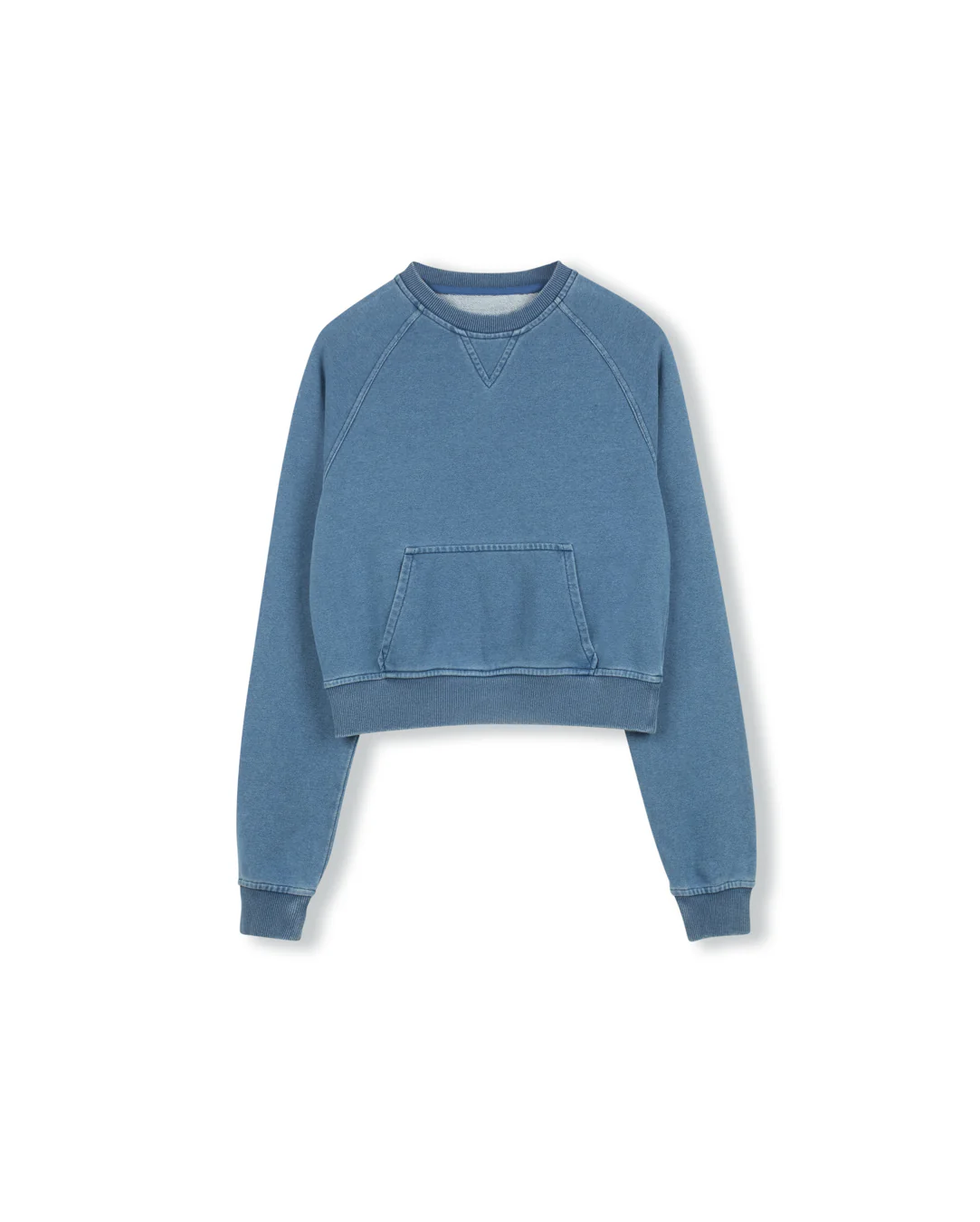 Denim Y Shirt Set- Blue