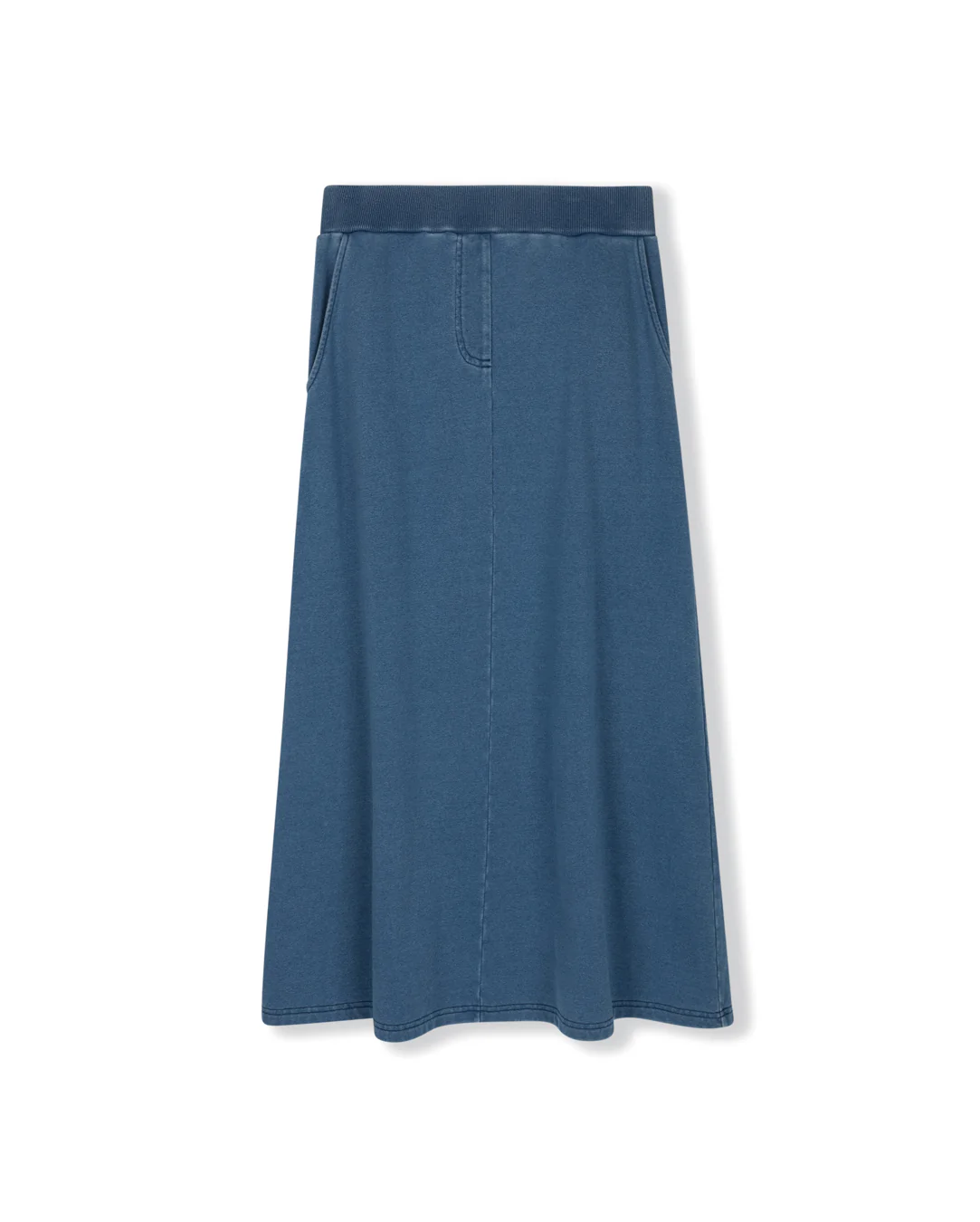 Denim Y Skirt Set- Blue