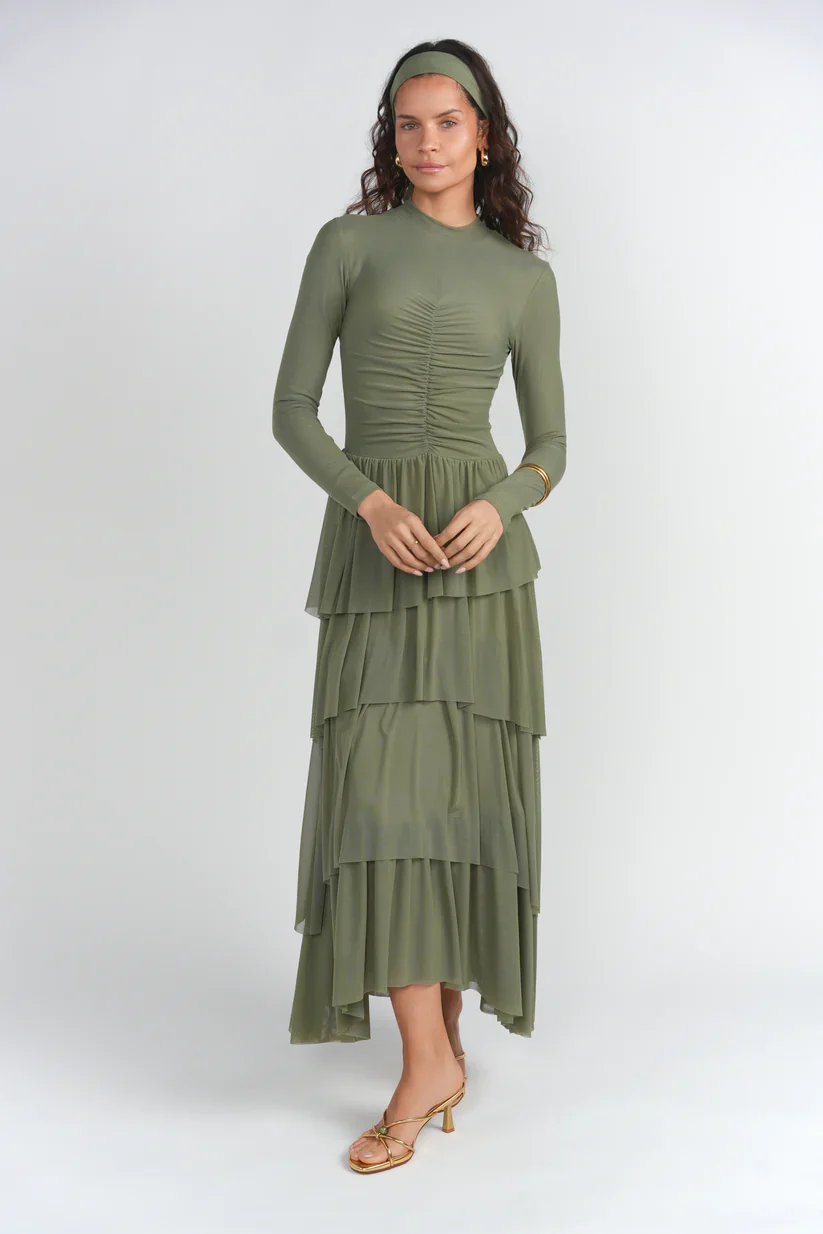 Europa Dress- Moss Stone - Image 2