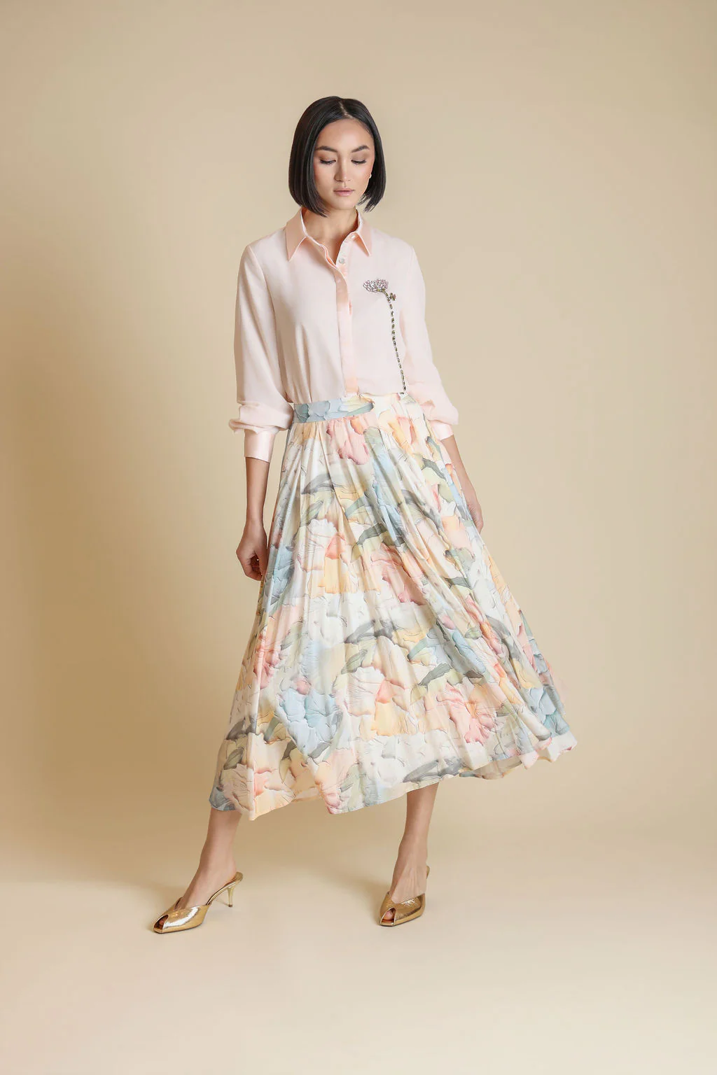 Flairy Floral Skirt- Floral - Image 2