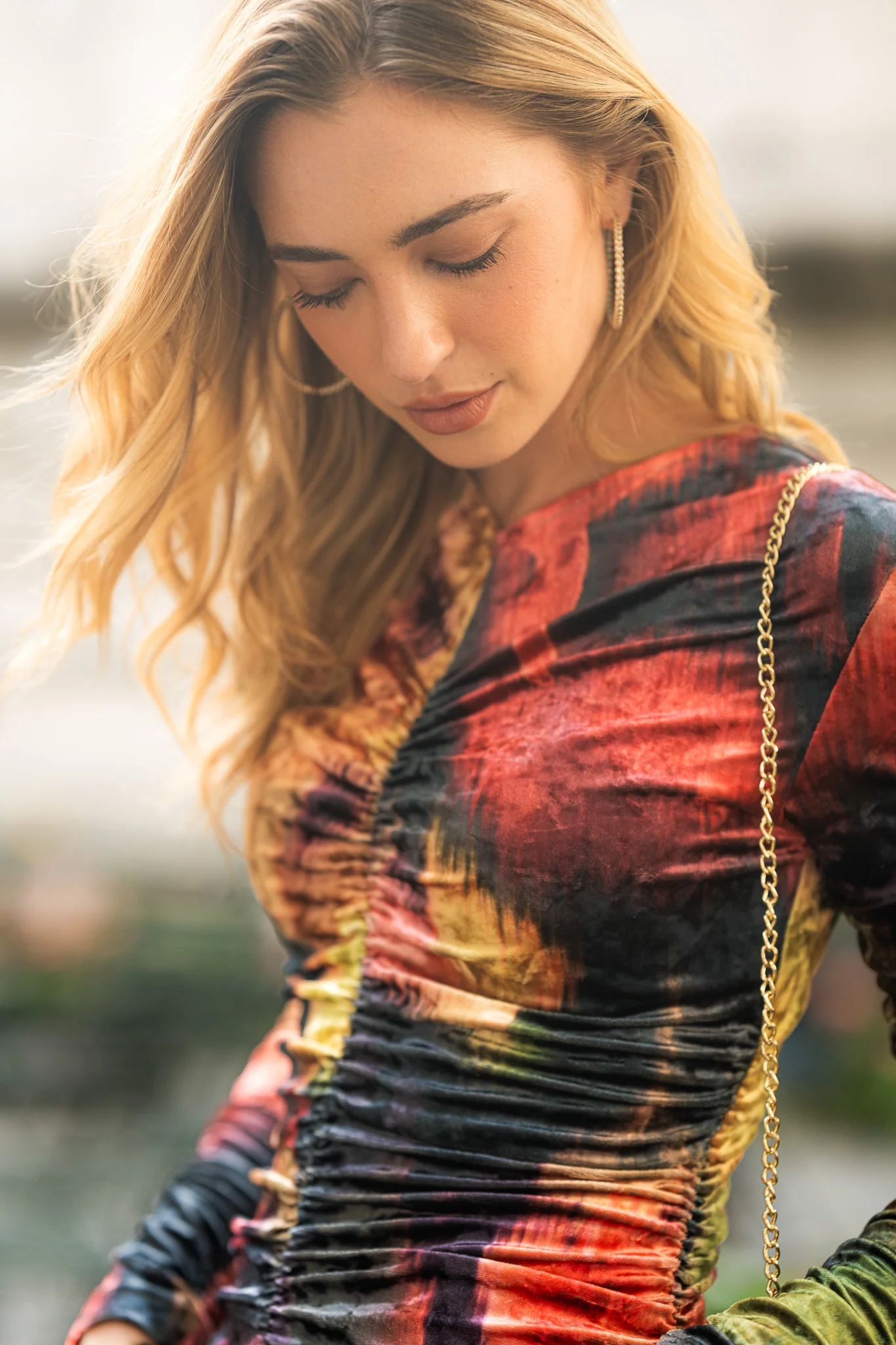 Flora Velvet Maxi- Abstract Color - Image 2