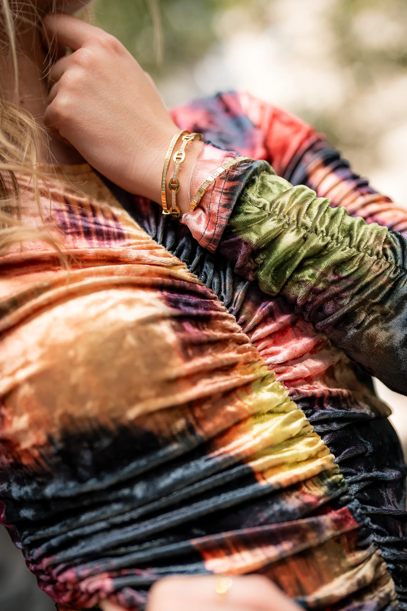 Flora Velvet Maxi- Abstract Color - Image 3