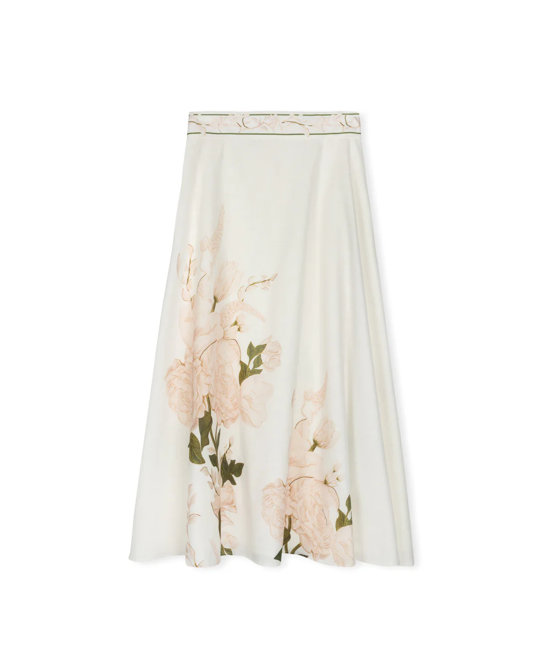 Gardenia Midi Skirt- Floral