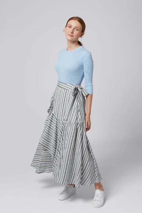Green Stripes Skirt