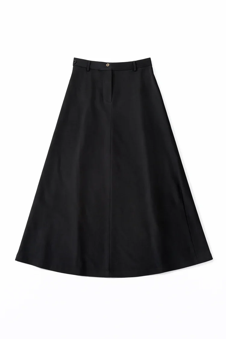 High Waisted Double Button Skirt - Image 2