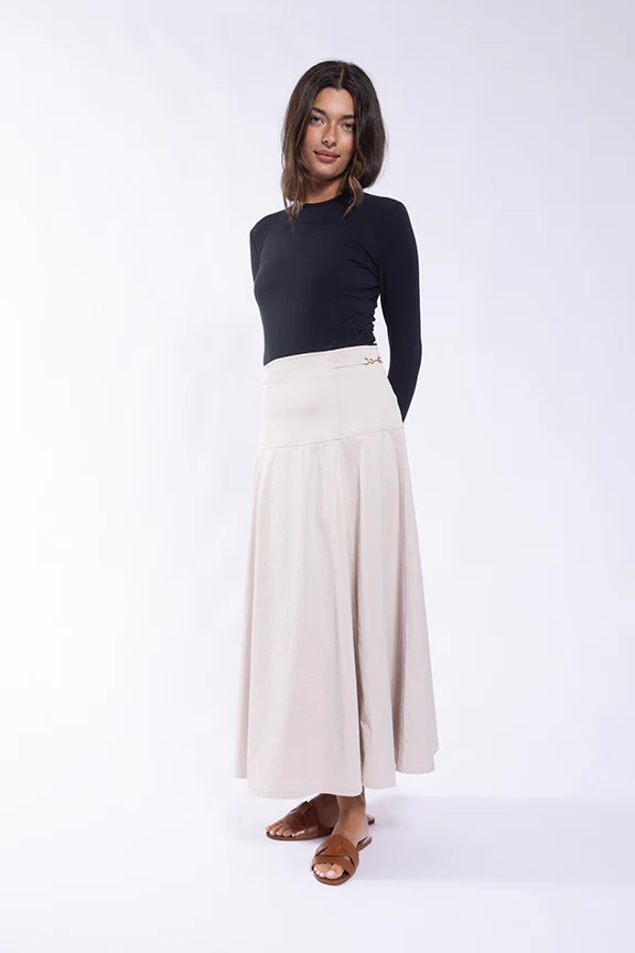 Horsebit Side Buckle Skirt