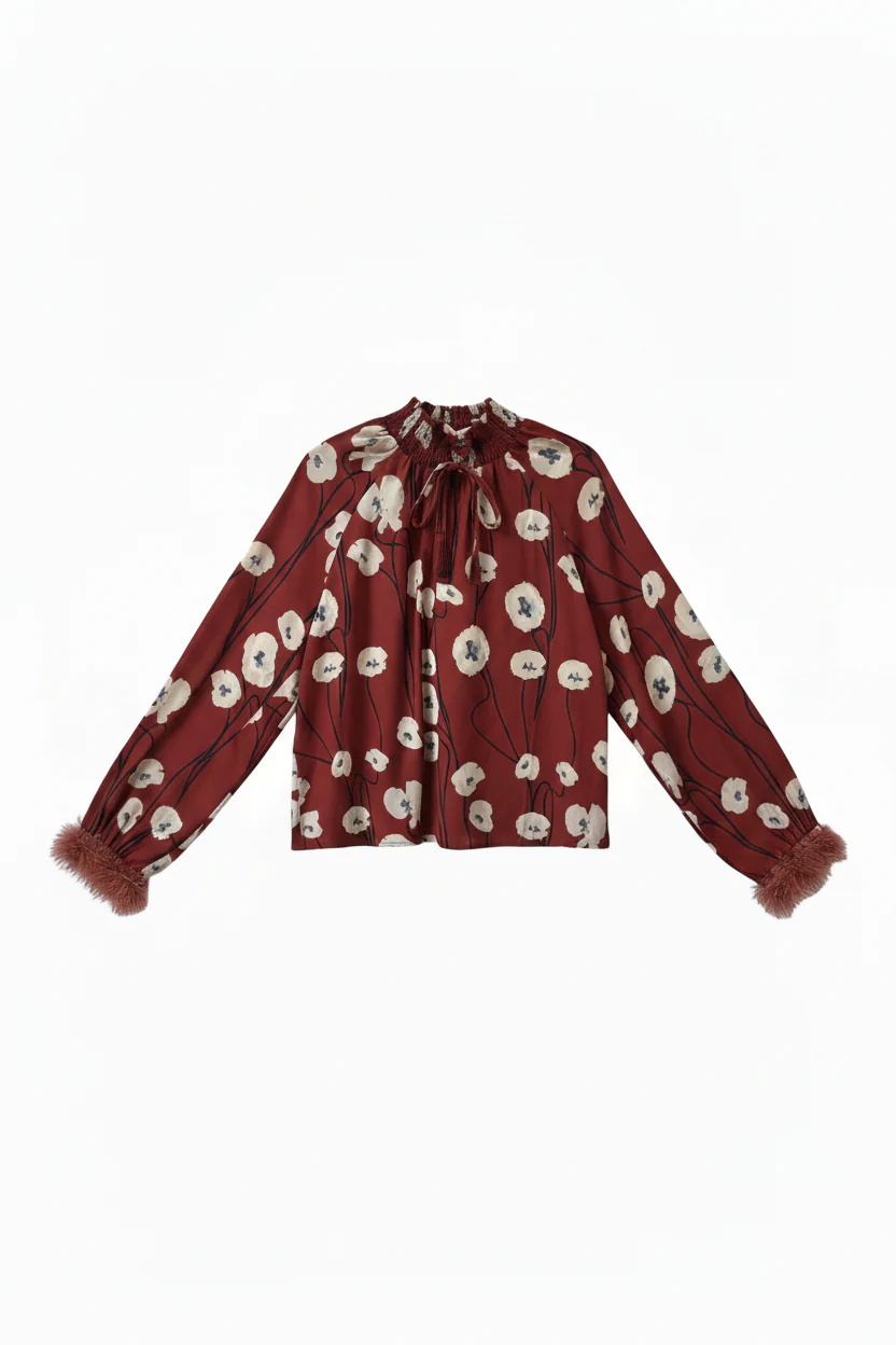 Keri Printed Blouse- Multi