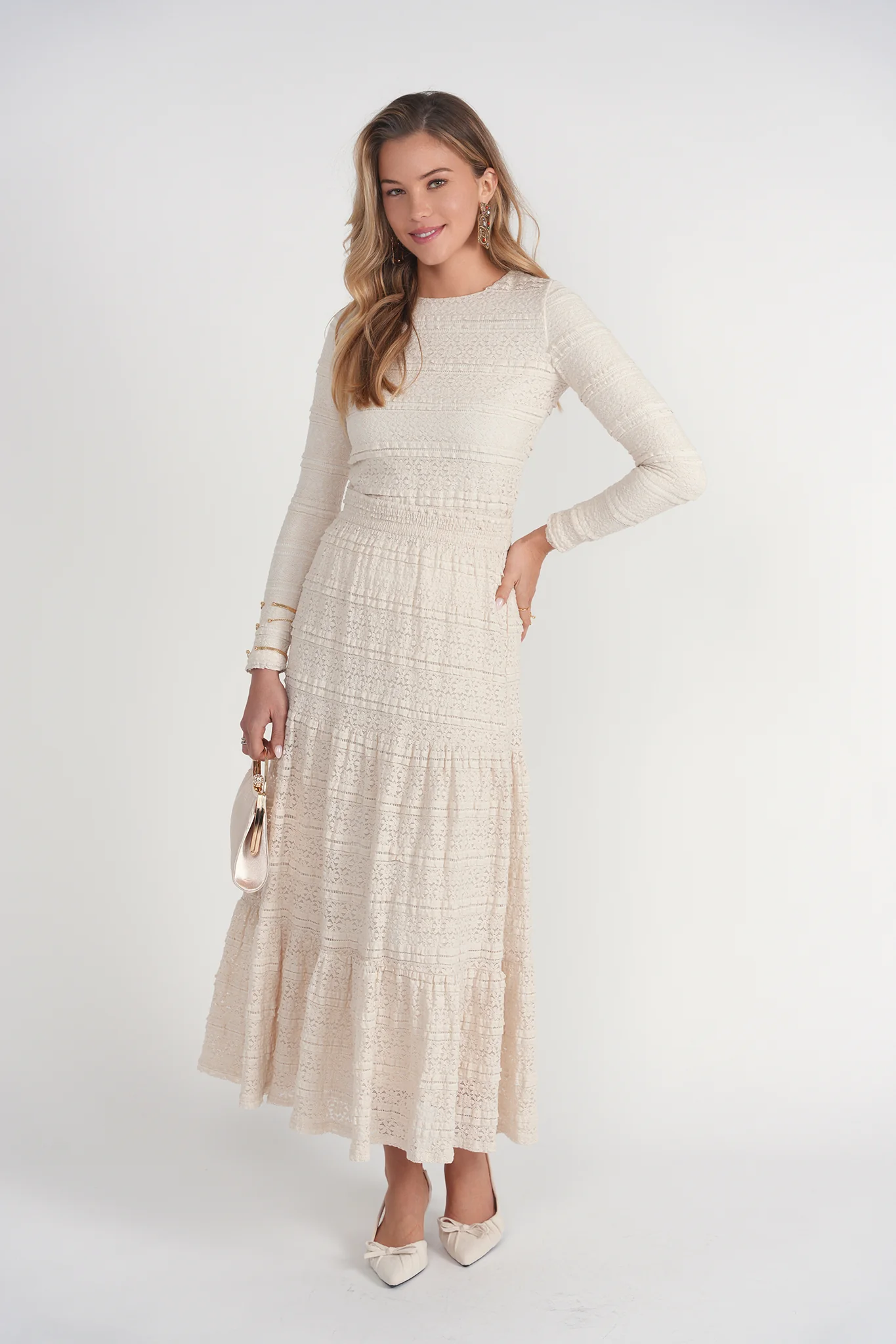Lace Top- Cream - Image 4