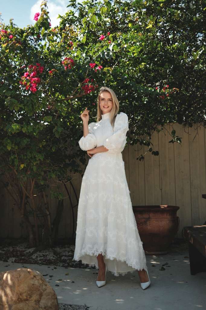 Lace White Hi-low Dress