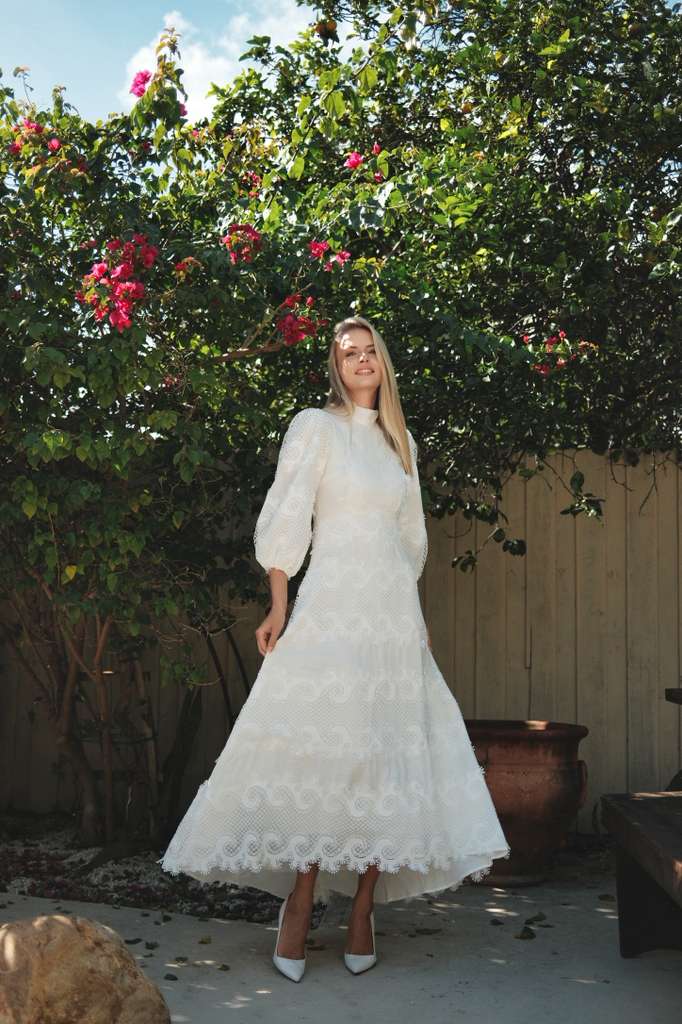 Lace White Hi-low Dress - Image 3