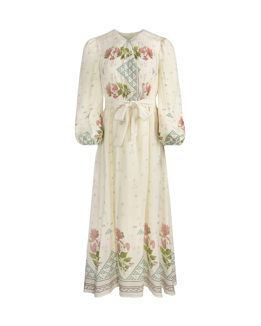 Linen Wrap Dress- Beige