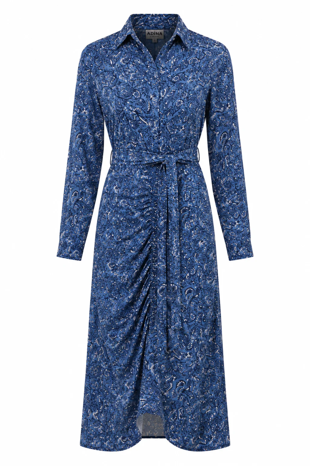 Megan Dress- Blue Paisley
