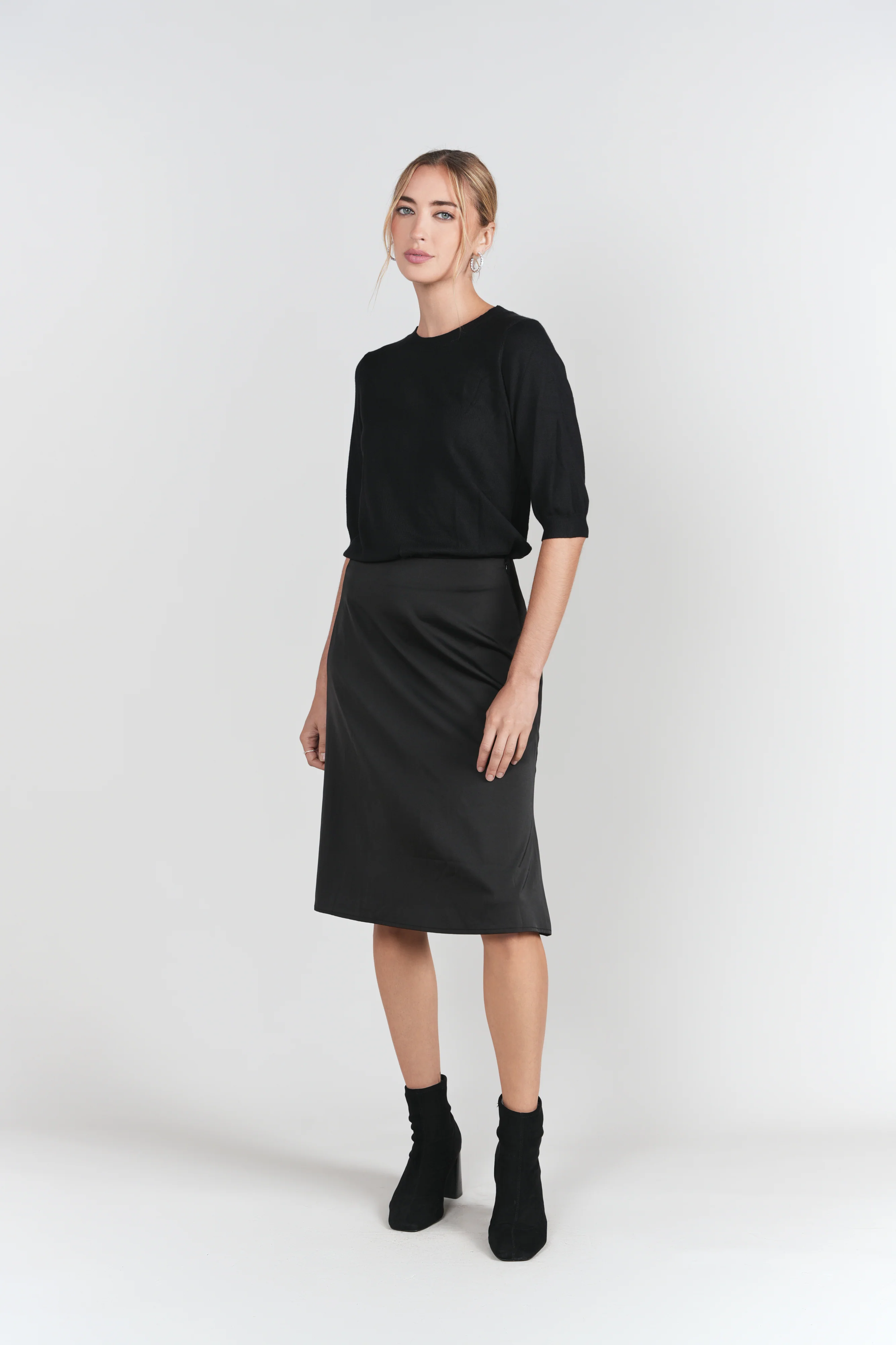 Naomie Slip Skirt 23"- Black - Image 3