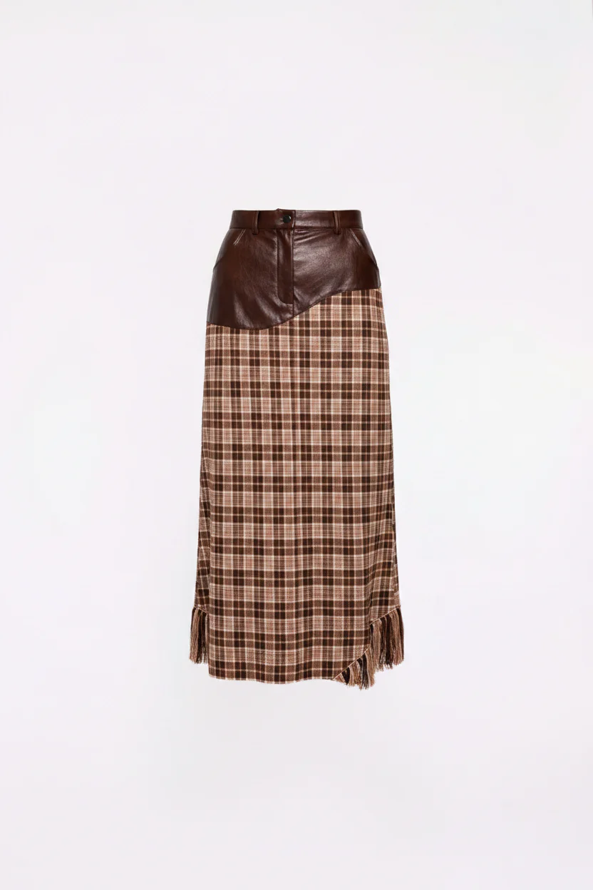 The Reimagined Skirt- Teddy Plaid