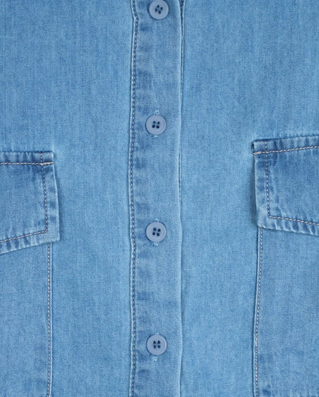 Otis Cropped Denim Shacket- Denim - Image 2
