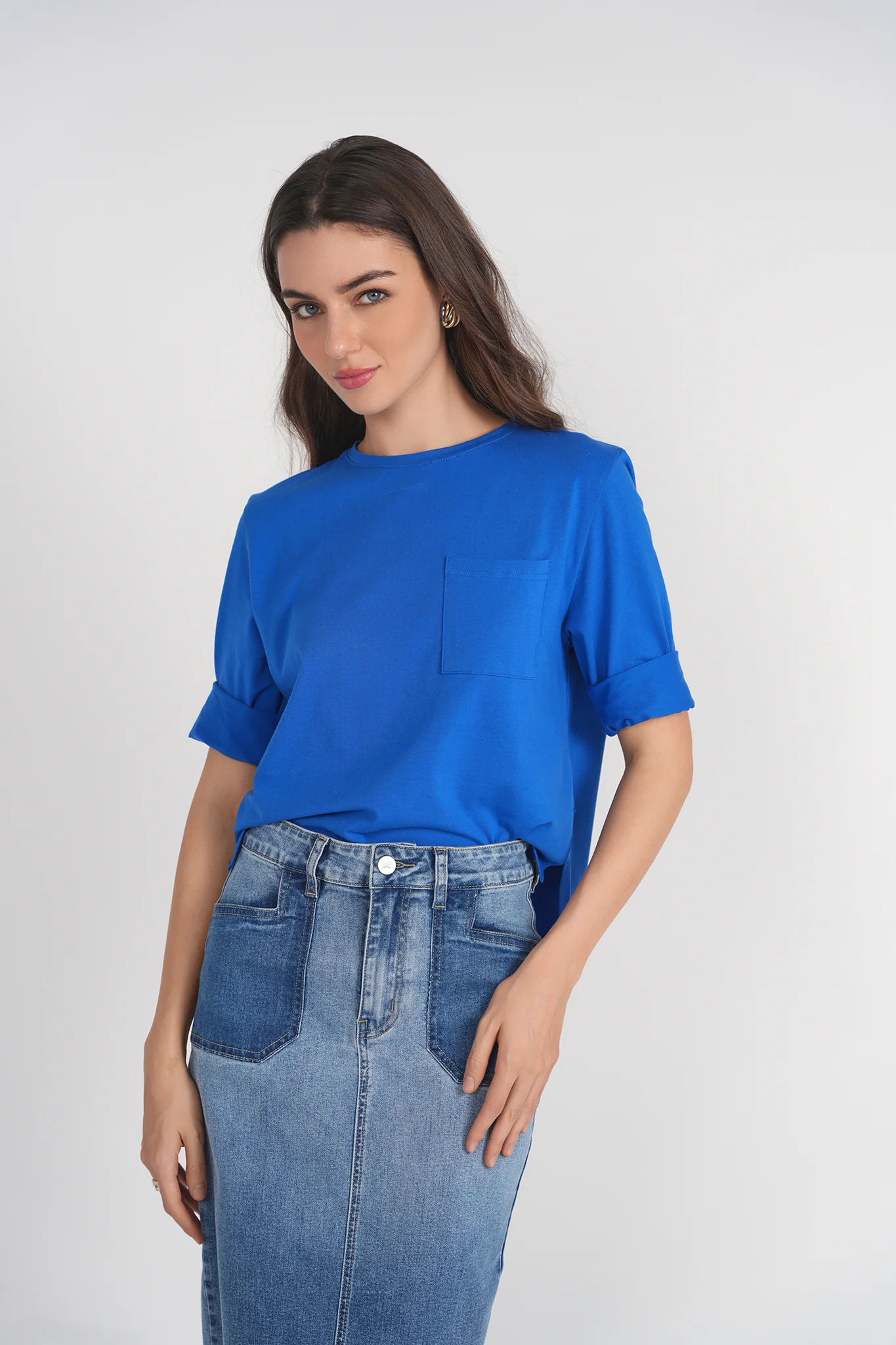 Pocket Tee- Royal Blue