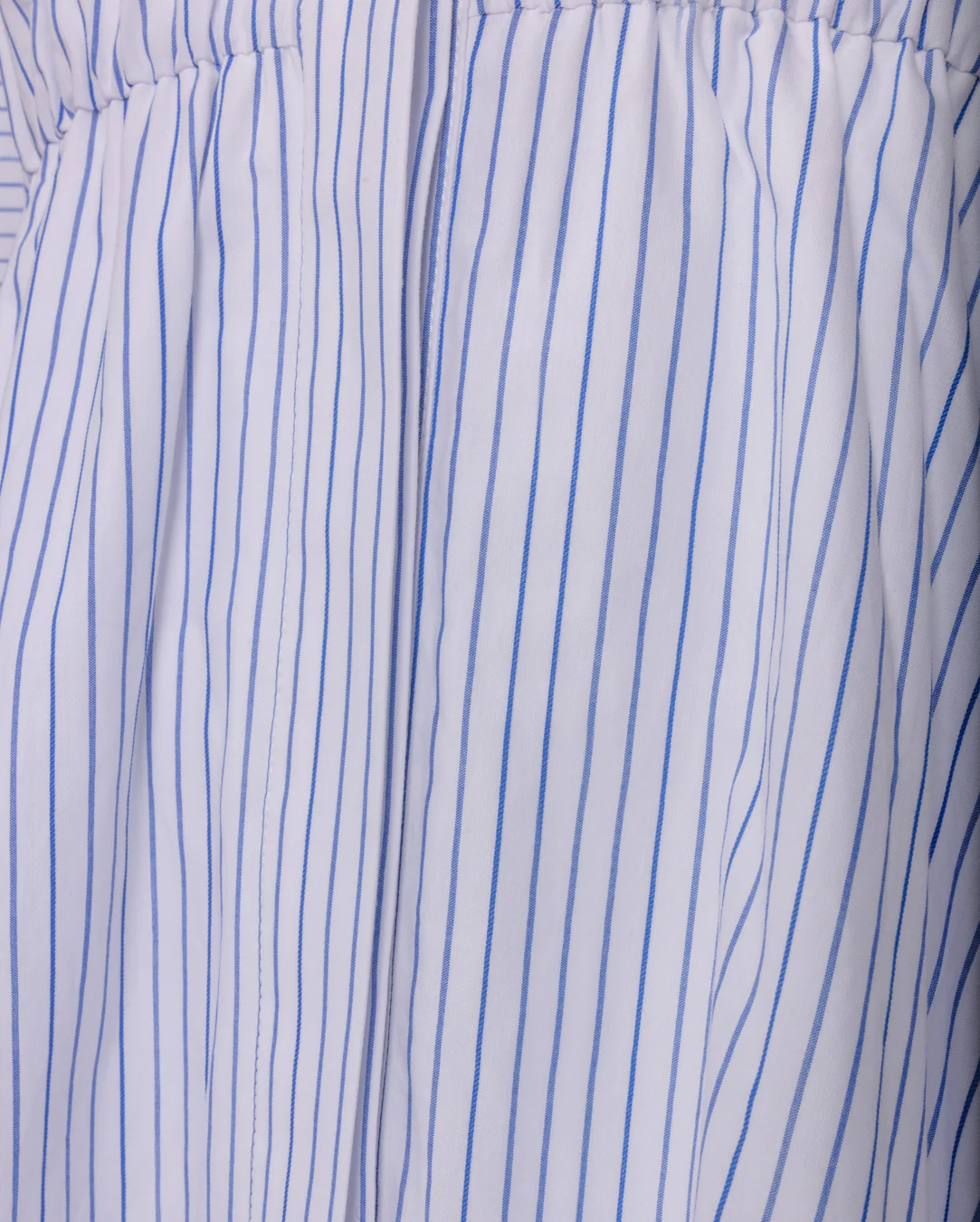 Poplin Striped Maxi Dress- Blue - Image 2