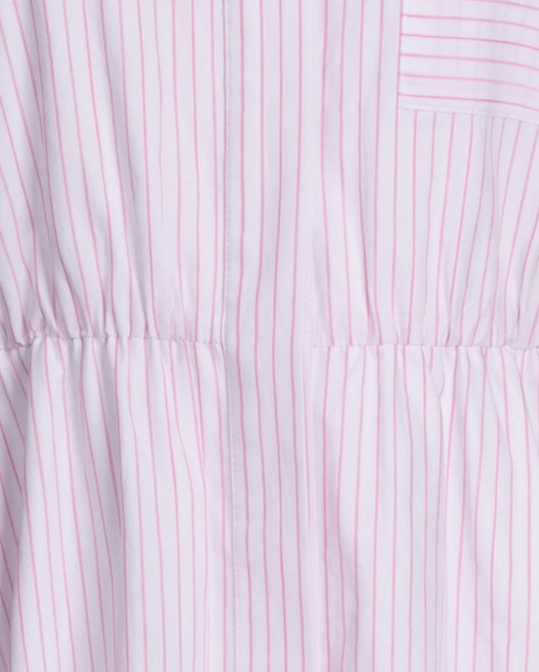 Poplin Striped Maxi Dress- Pink - Image 2