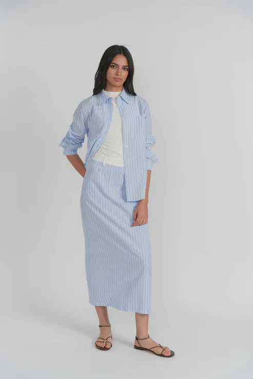 Porto Skirt- Nautical Stripe - Image 3