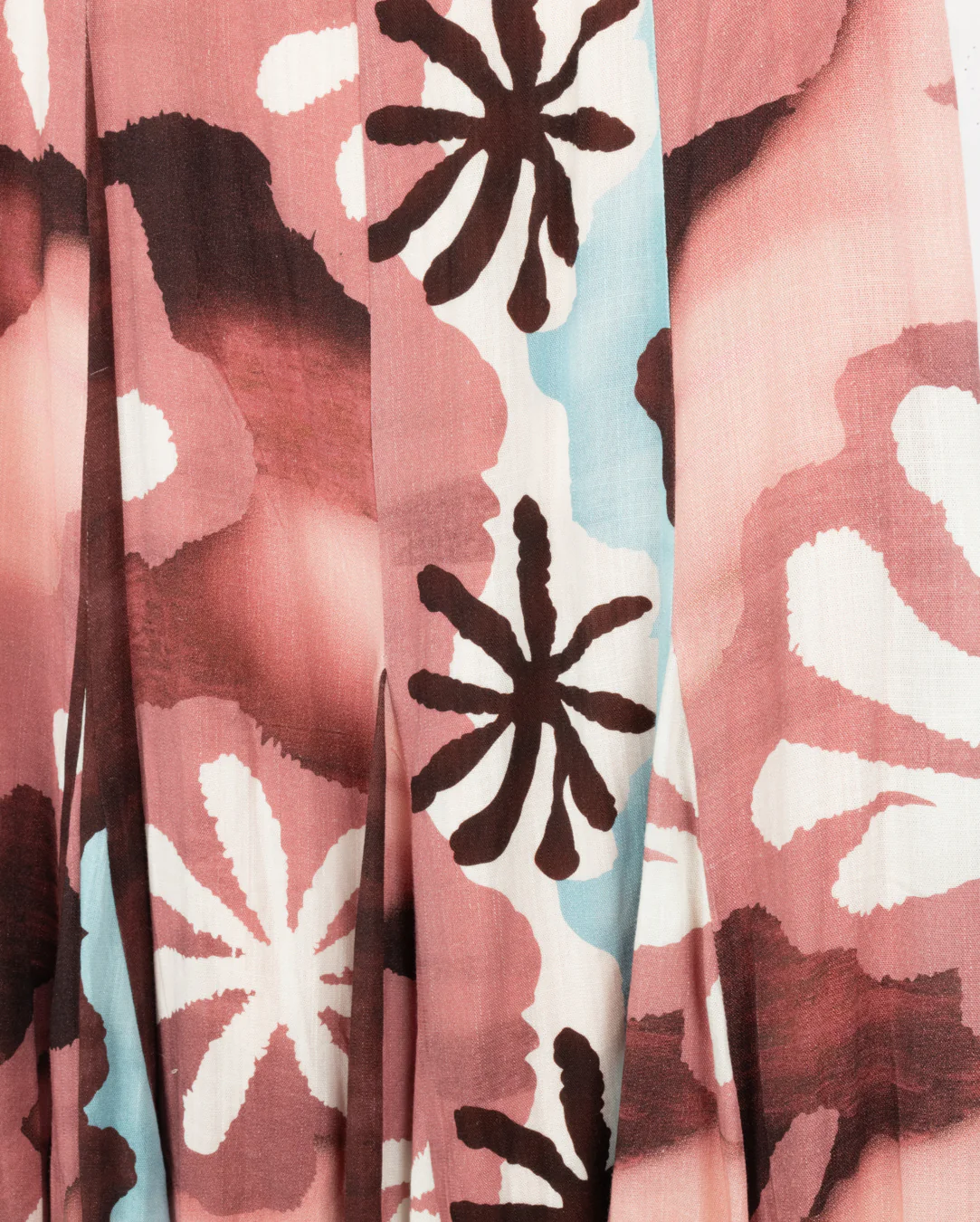 Printed Maxi Flair Skirt- Berry - Image 2
