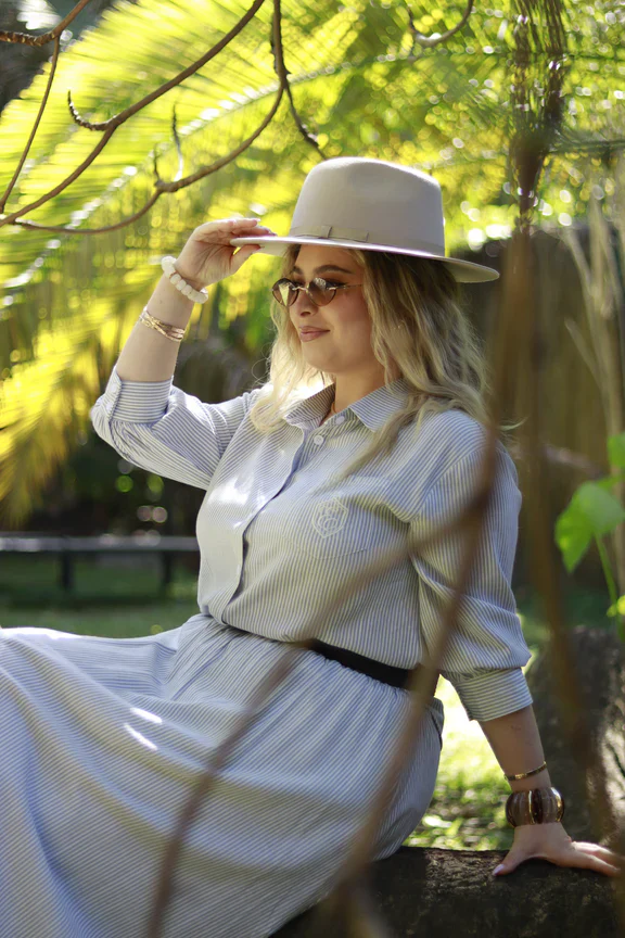 The Riviera Top- Blue Striped