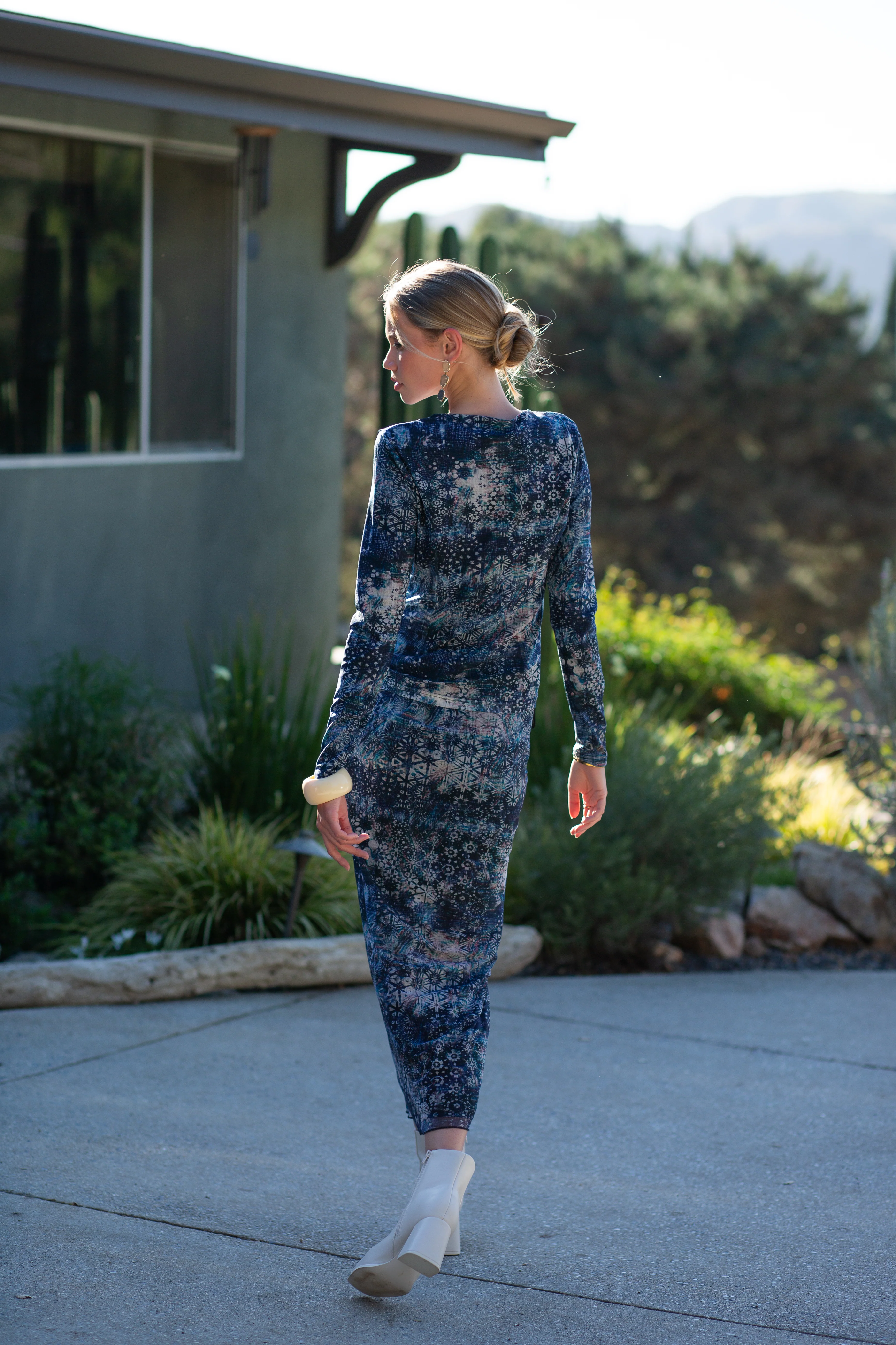 Mesh Maxi Skirt – Kaleidoscope - Image 3