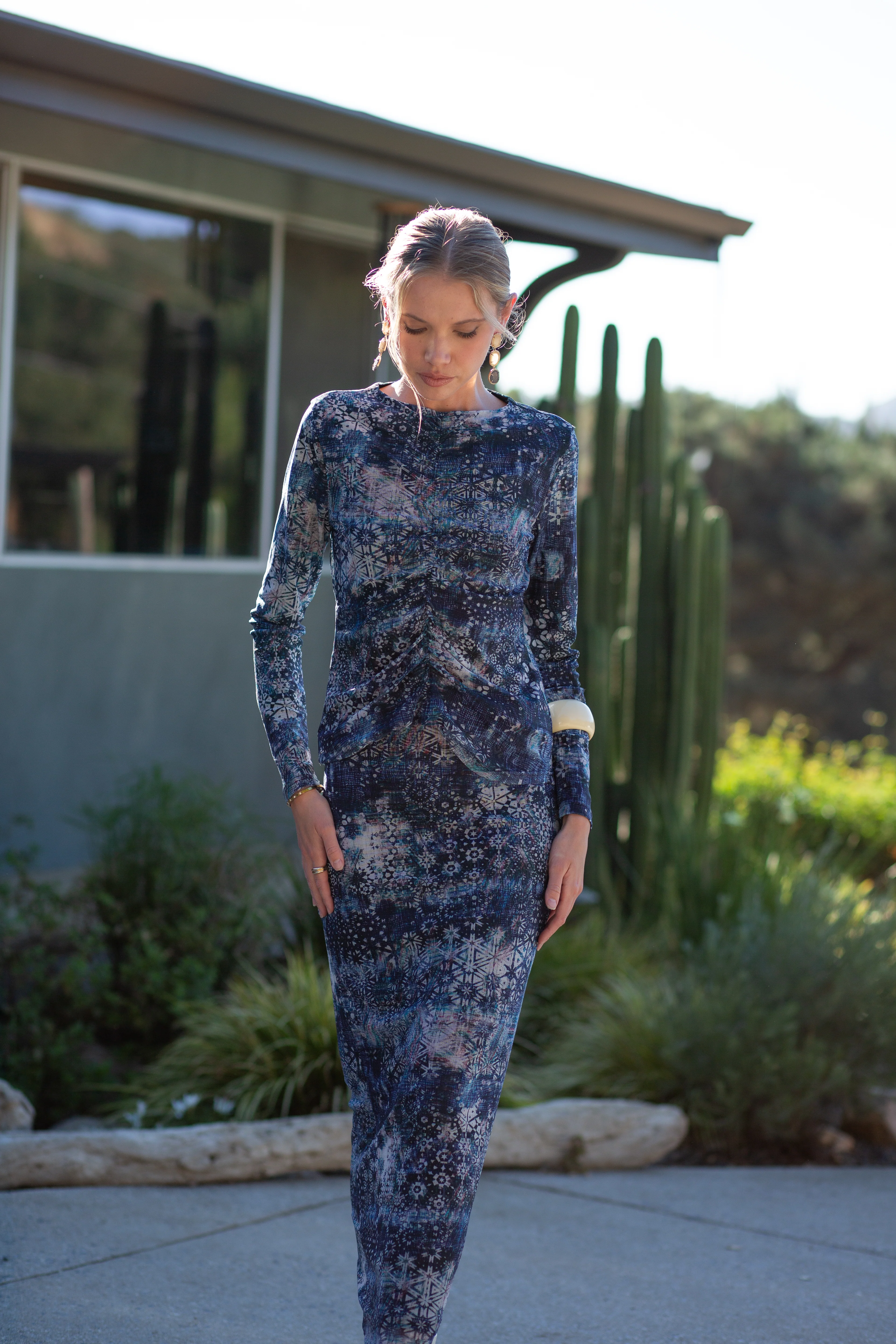 Mesh Maxi Skirt – Kaleidoscope - Image 4